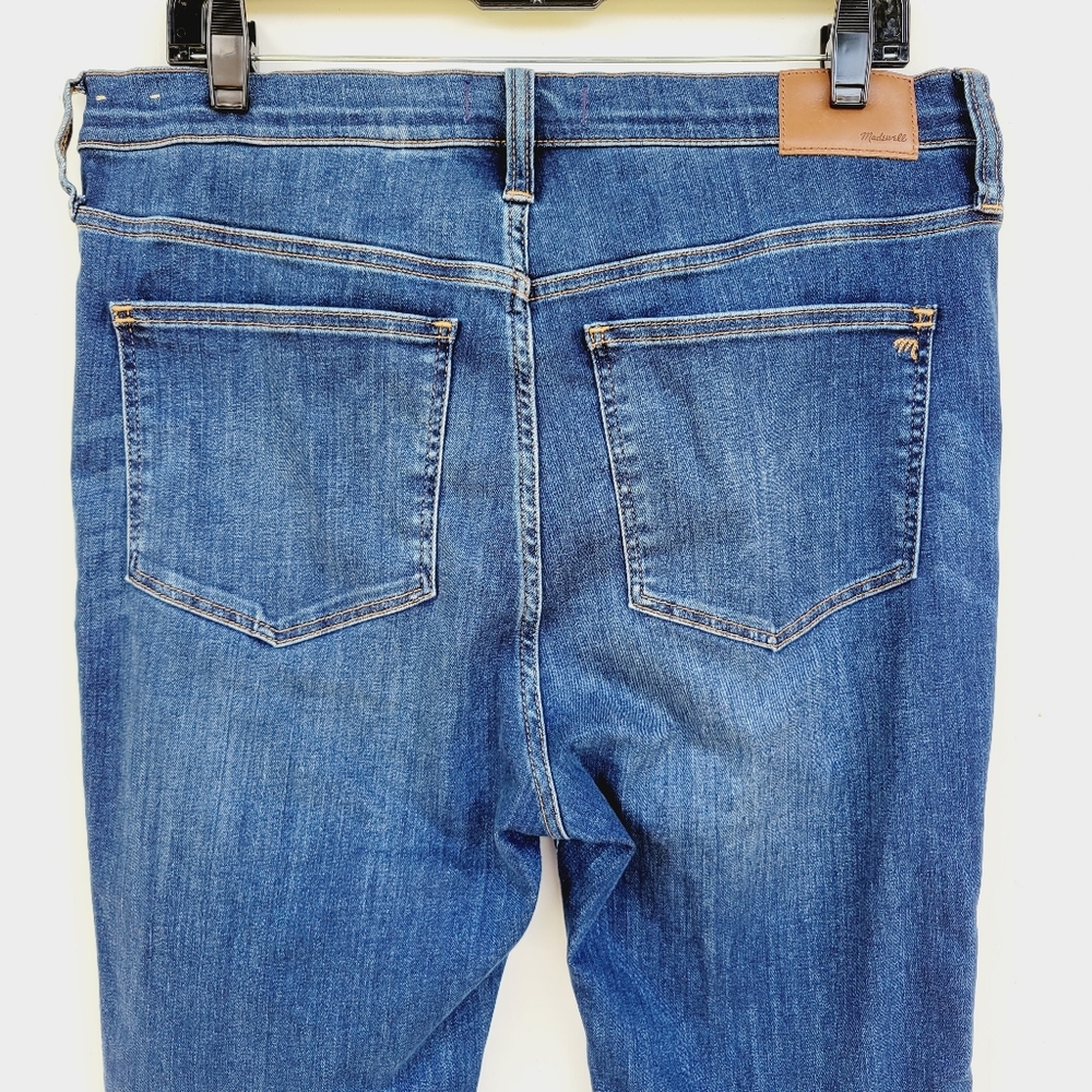 Madewell Petite 10" High-Rise Skinny Jeans in Danny Wash Size 32 - Picture 7 of 16